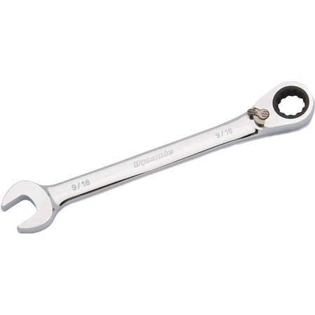 DYNAMIC Tools 9/16" Reversible Combination Ratcheting Wrench D076018